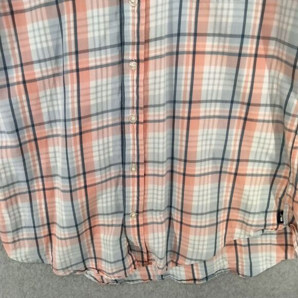 Vineyard Vines Slim Fit Crosby Shirt Mens Large Orange Plaid Cotton Long Sleeve - Picture 3 of 10